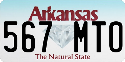 AR license plate 567MTO
