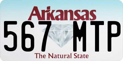 AR license plate 567MTP