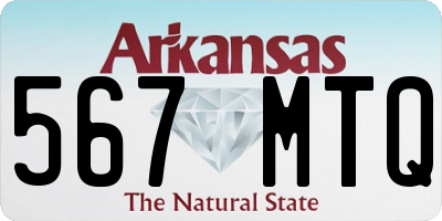 AR license plate 567MTQ