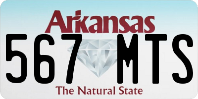 AR license plate 567MTS