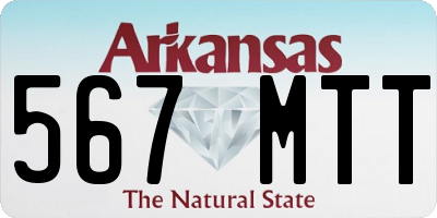 AR license plate 567MTT