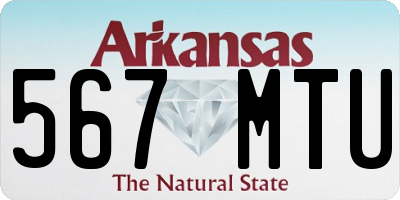 AR license plate 567MTU