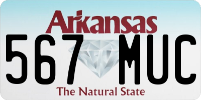 AR license plate 567MUC