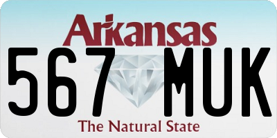 AR license plate 567MUK
