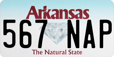 AR license plate 567NAP