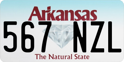 AR license plate 567NZL