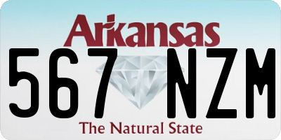 AR license plate 567NZM