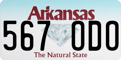 AR license plate 567ODO