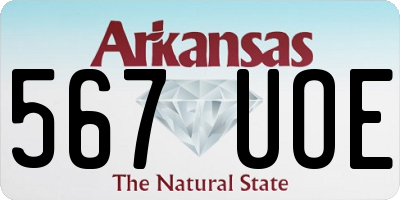 AR license plate 567UOE