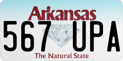 AR license plate 567UPA