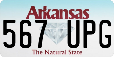 AR license plate 567UPG