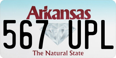 AR license plate 567UPL