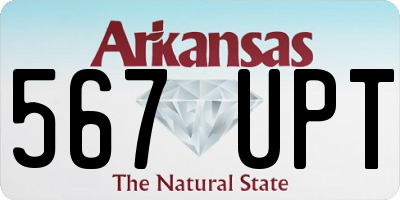 AR license plate 567UPT