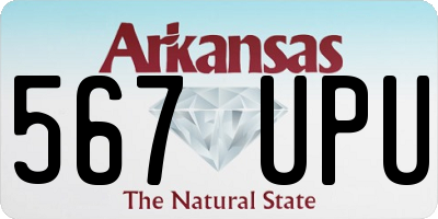 AR license plate 567UPU