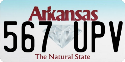AR license plate 567UPV
