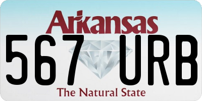 AR license plate 567URB