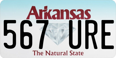 AR license plate 567URE