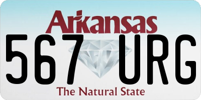 AR license plate 567URG