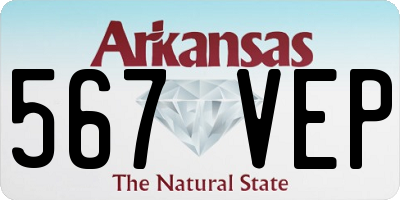 AR license plate 567VEP