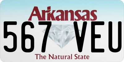 AR license plate 567VEU