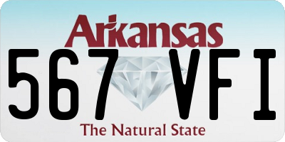 AR license plate 567VFI