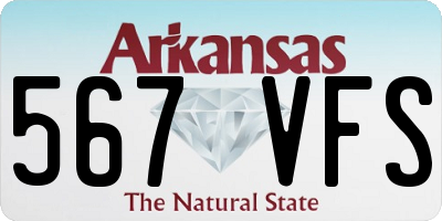 AR license plate 567VFS