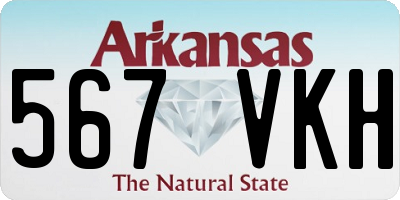 AR license plate 567VKH