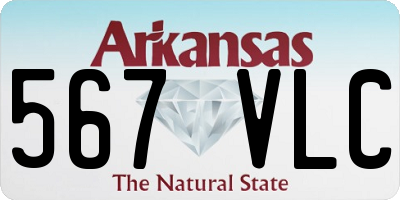 AR license plate 567VLC
