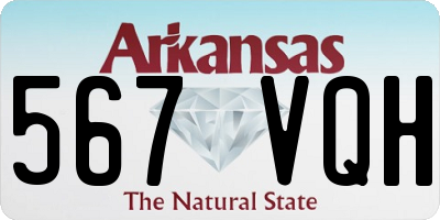 AR license plate 567VQH