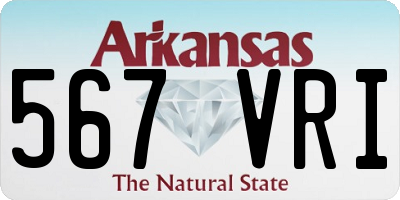 AR license plate 567VRI