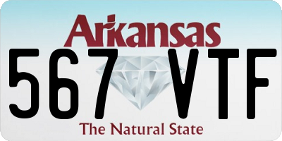 AR license plate 567VTF