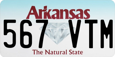 AR license plate 567VTM