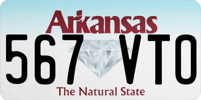 AR license plate 567VTO