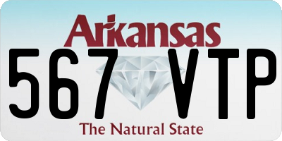 AR license plate 567VTP