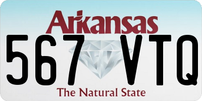 AR license plate 567VTQ