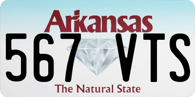 AR license plate 567VTS