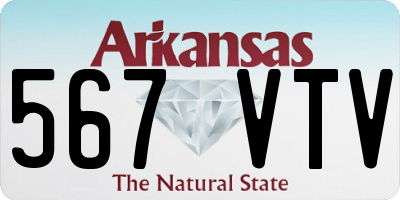 AR license plate 567VTV