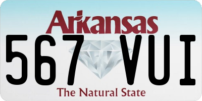 AR license plate 567VUI