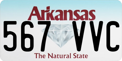 AR license plate 567VVC