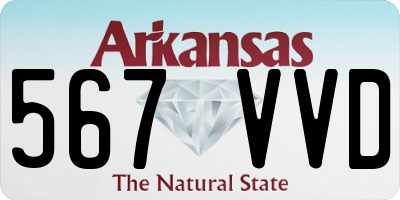 AR license plate 567VVD