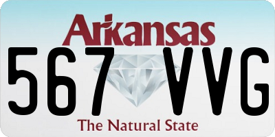 AR license plate 567VVG