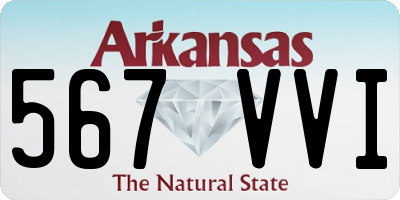 AR license plate 567VVI