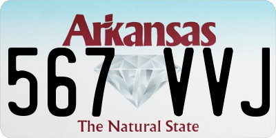 AR license plate 567VVJ