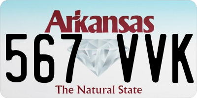 AR license plate 567VVK