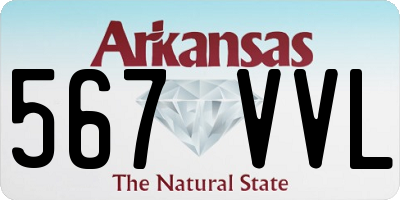 AR license plate 567VVL
