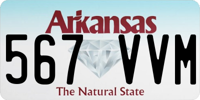 AR license plate 567VVM
