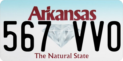 AR license plate 567VVO