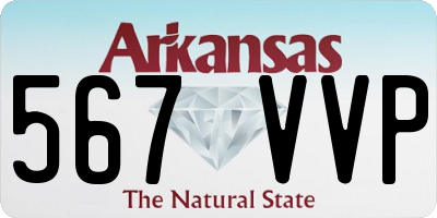 AR license plate 567VVP