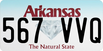 AR license plate 567VVQ