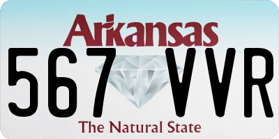 AR license plate 567VVR